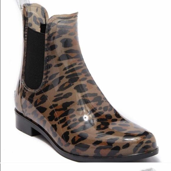 Aldo Shoes - Aldo Acimovic Chelsea Waterproof Leopard Print Ankle Rain Boot Size 8
